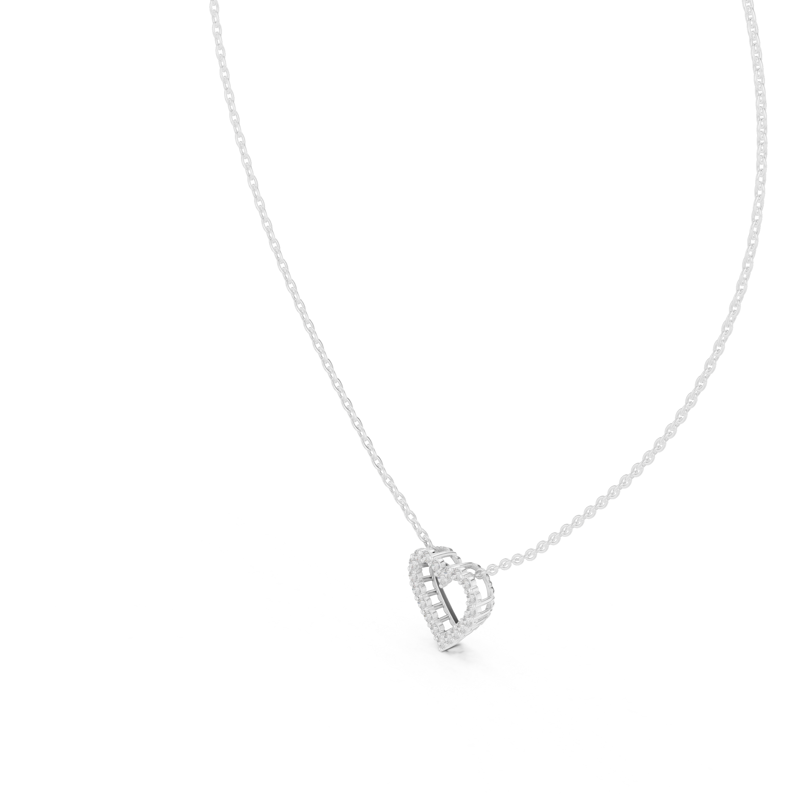 Deep Love lab grown diamond pendant