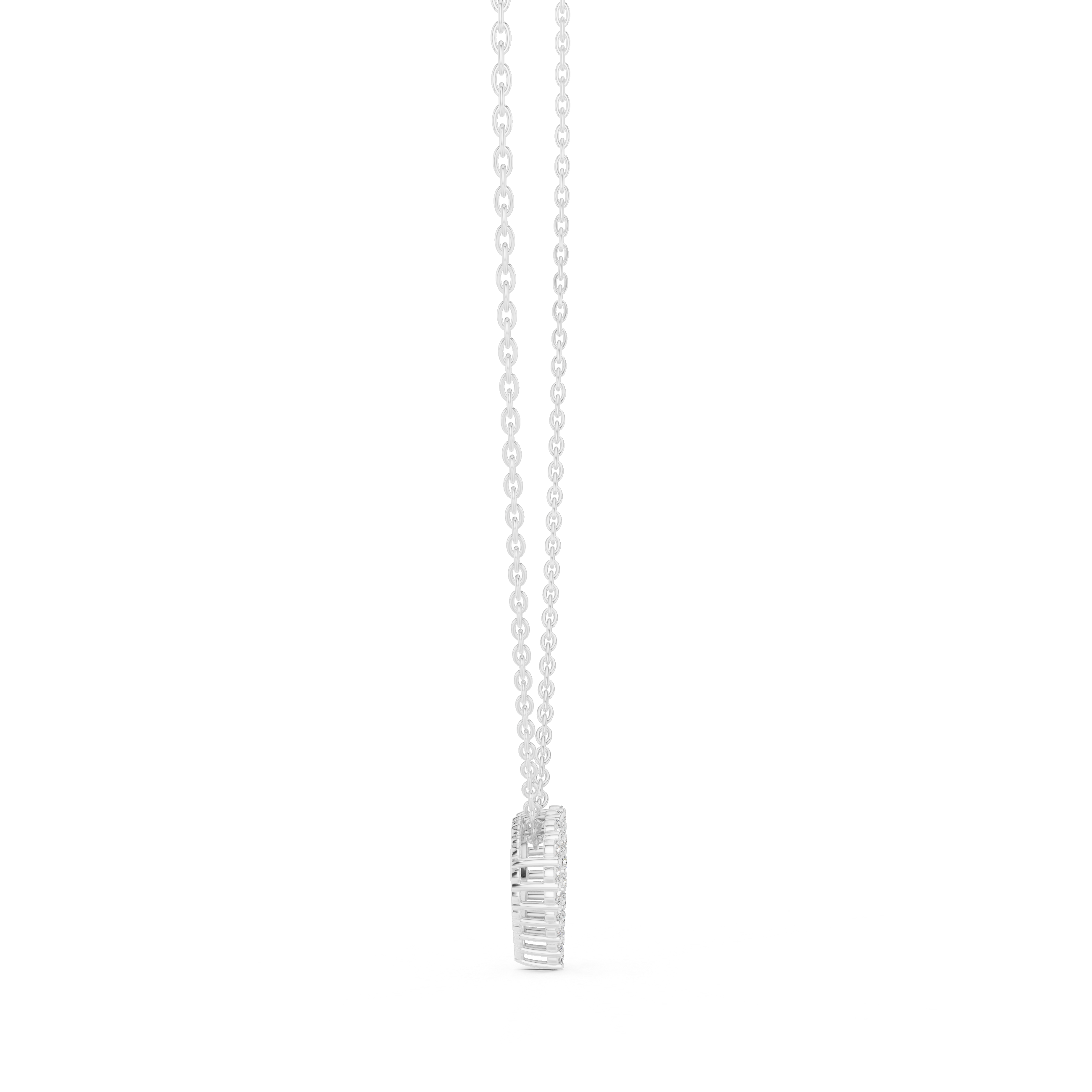 Deep Love lab grown diamond pendant