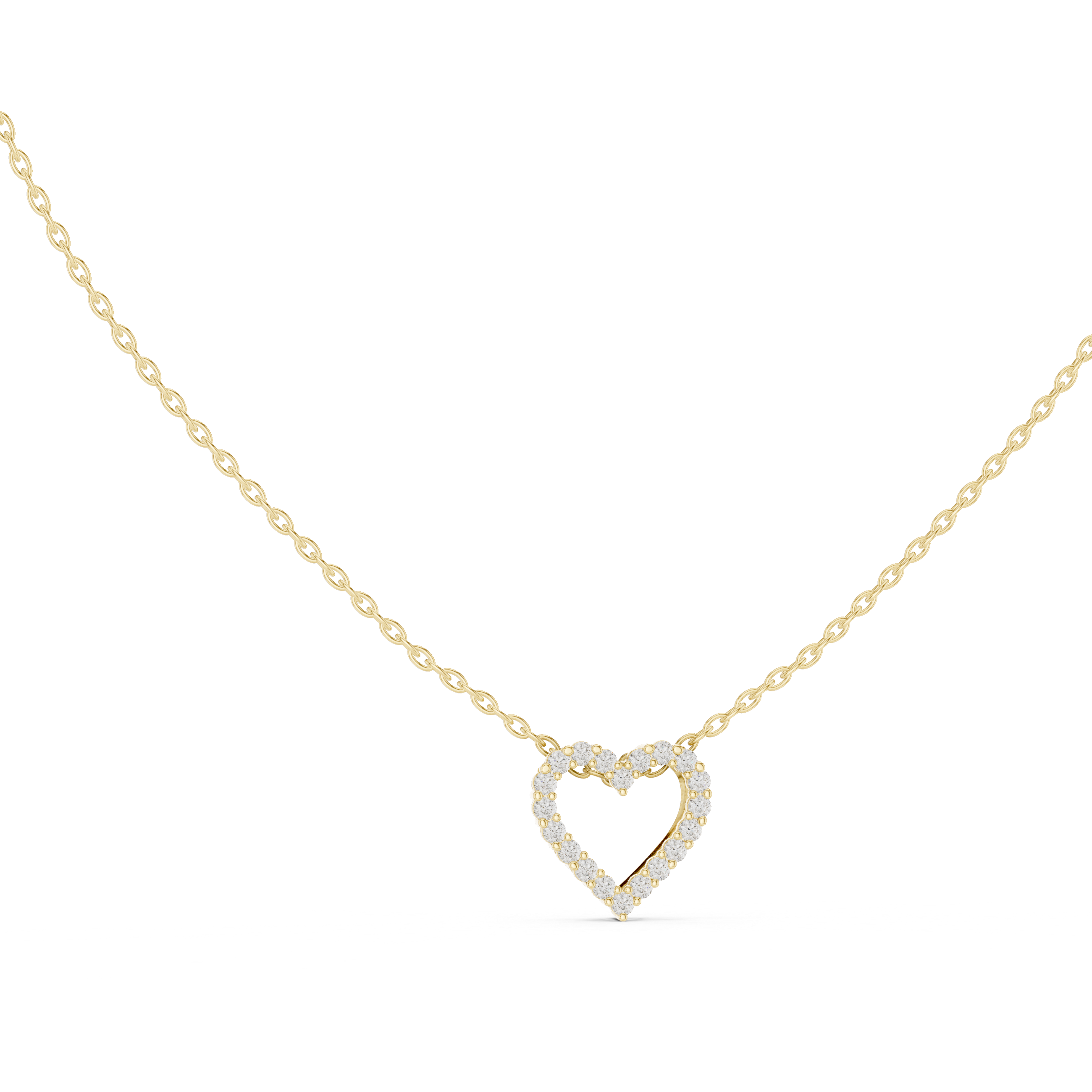 Deep Love lab grown diamond pendant