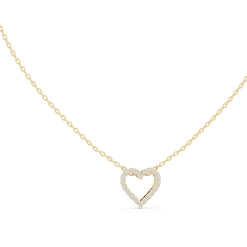 Deep Love lab grown diamond pendant