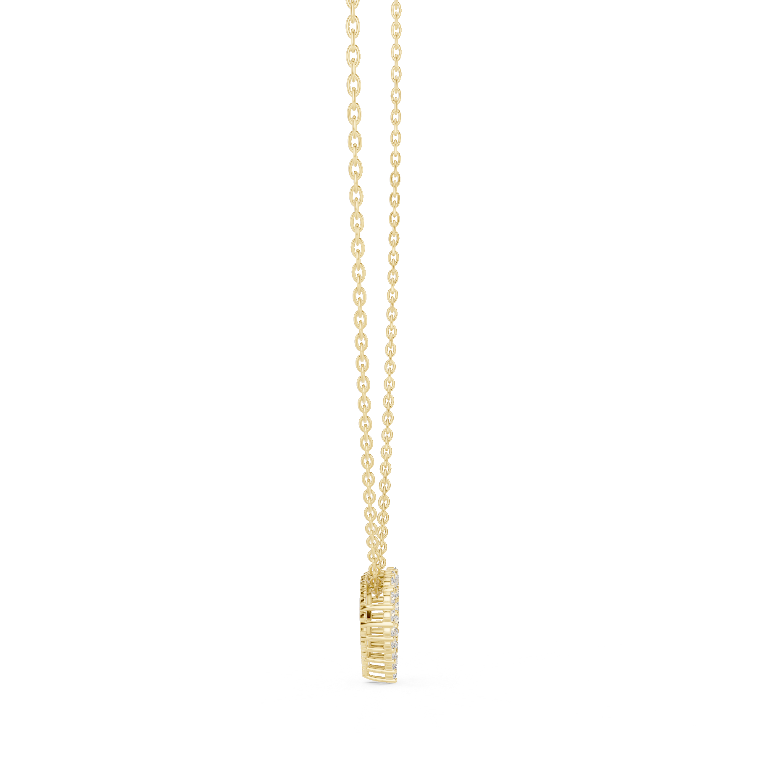 Deep Love lab grown diamond pendant
