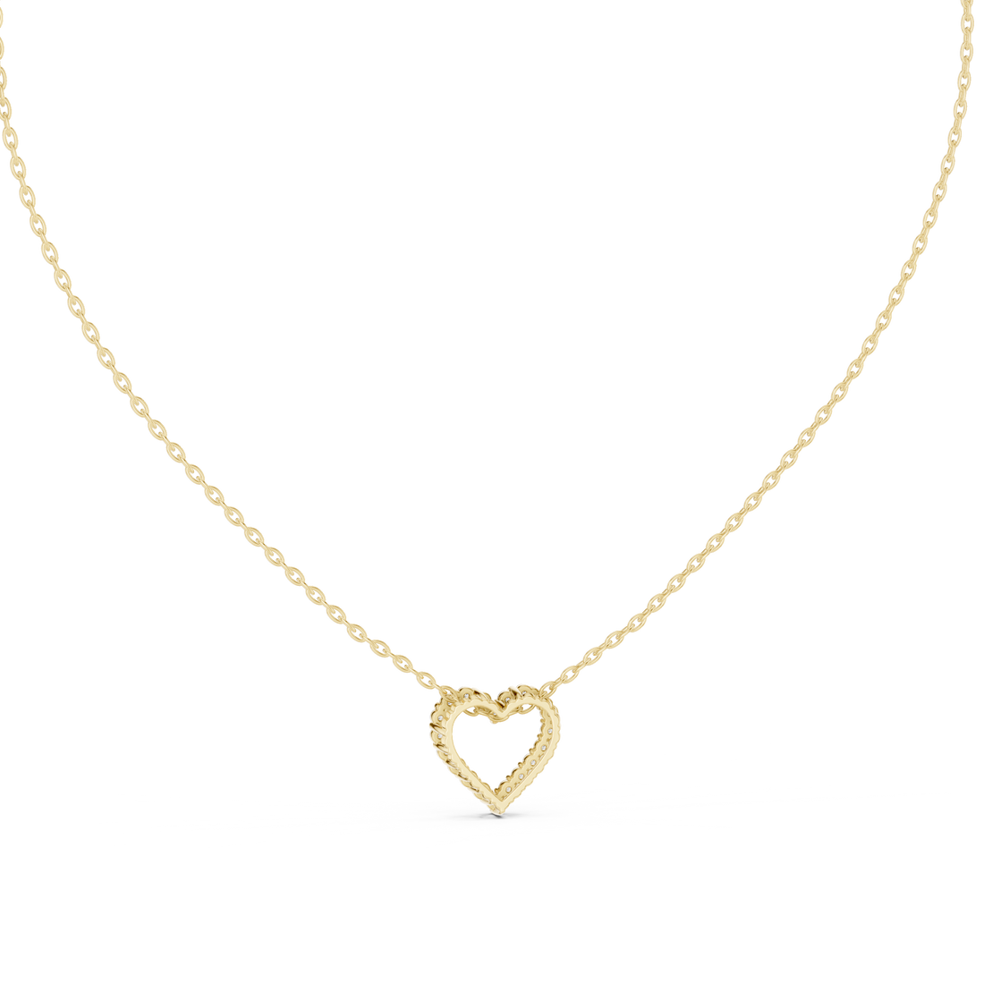 Deep Love lab grown diamond pendant