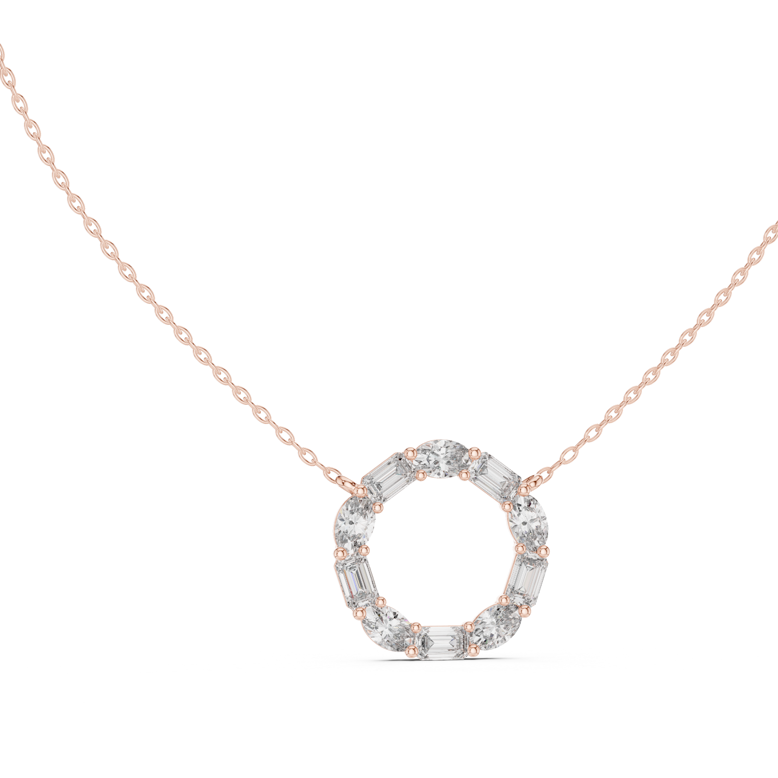 Wild Flower lab grown diamond pendant