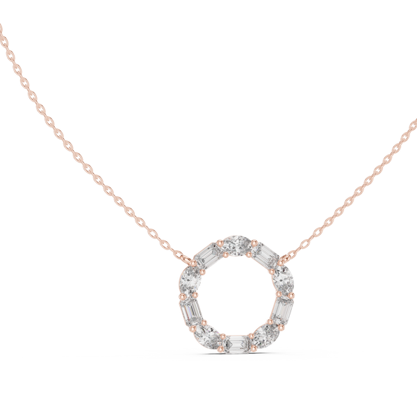 Wild Flower lab grown diamond pendant