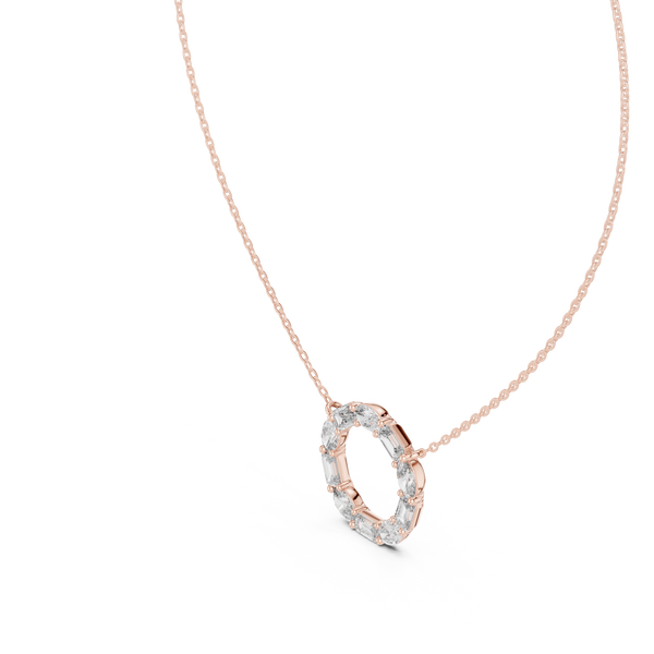 Wild Flower lab grown diamond pendant