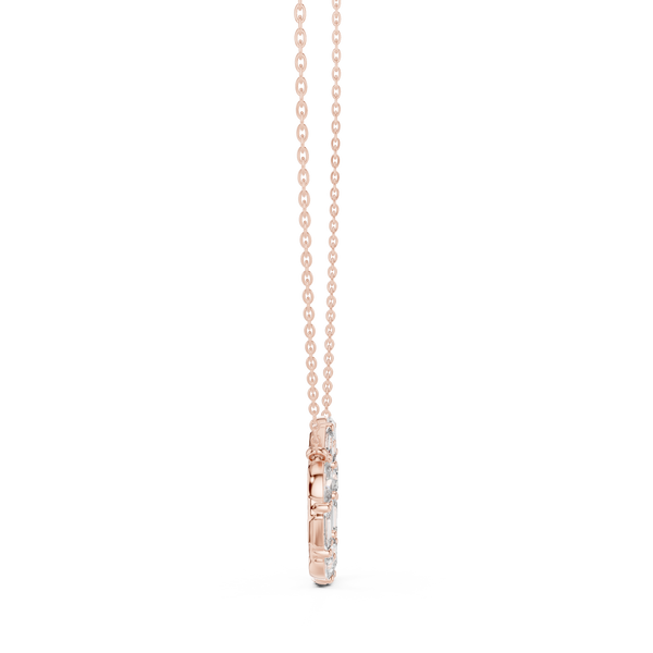 Wild Flower lab grown diamond pendant
