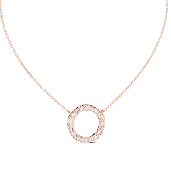 Wild Flower lab grown diamond pendant