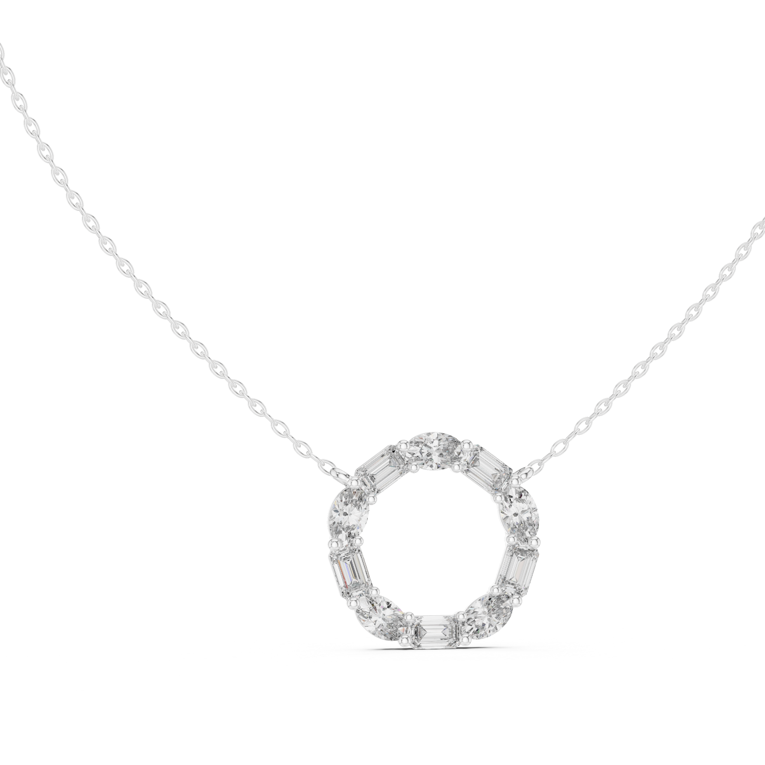 Wild Flower lab grown diamond pendant