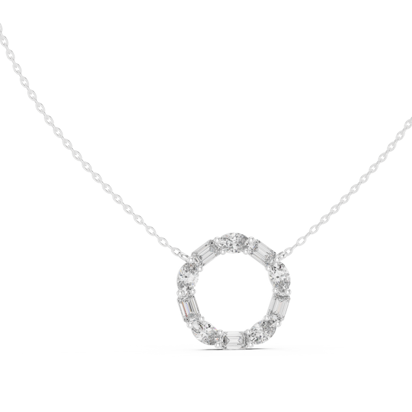 Wild Flower lab grown diamond pendant