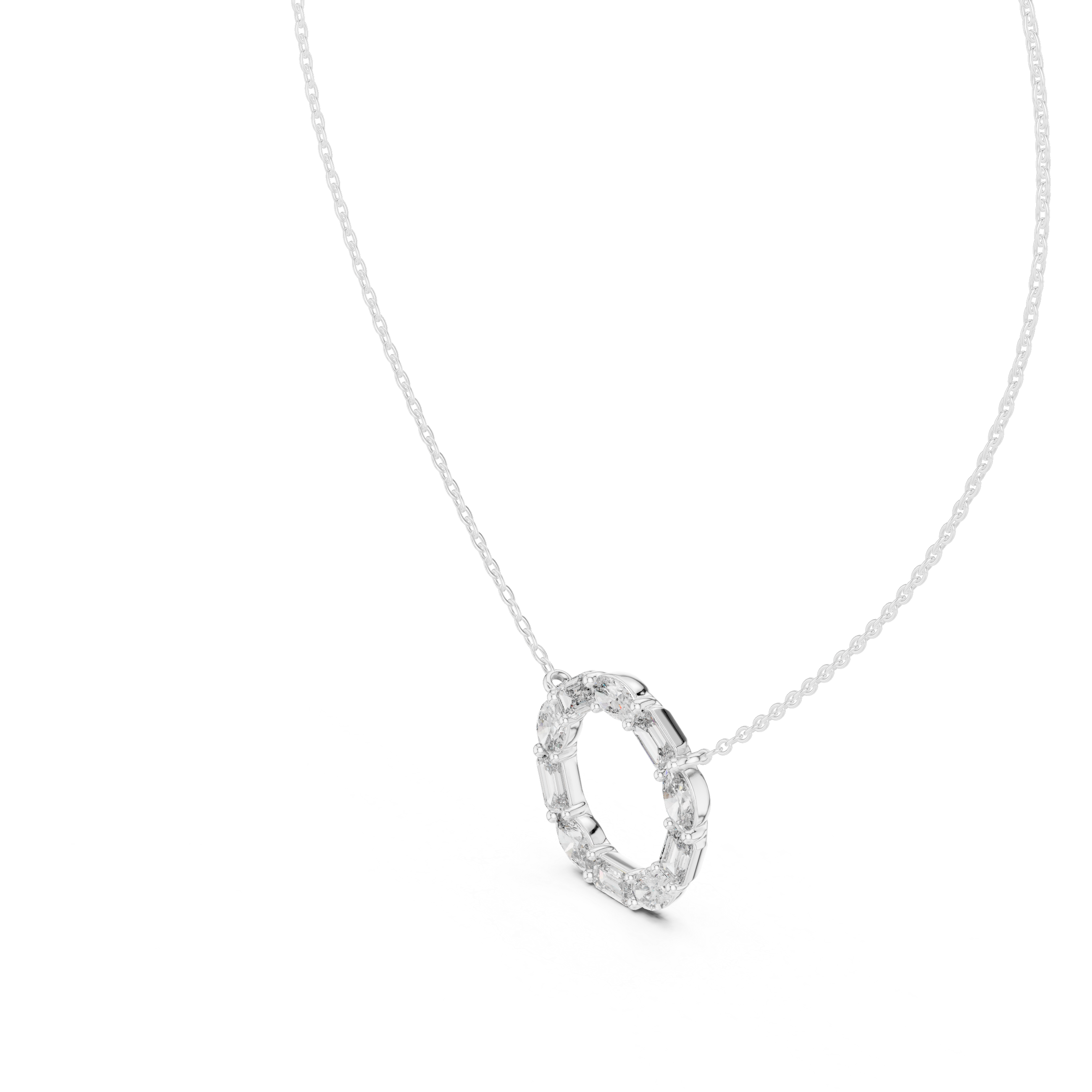 Wild Flower lab grown diamond pendant
