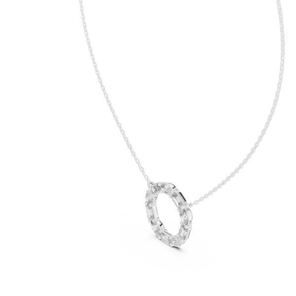 Wild Flower lab grown diamond pendant