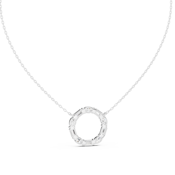 Wild Flower lab grown diamond pendant