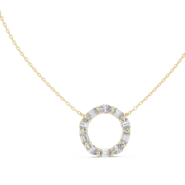 Wild Flower lab grown diamond pendant