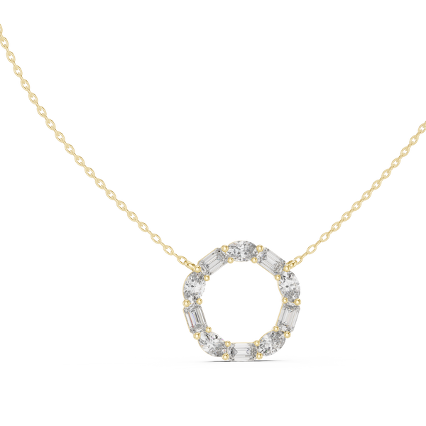 Wild Flower lab grown diamond pendant