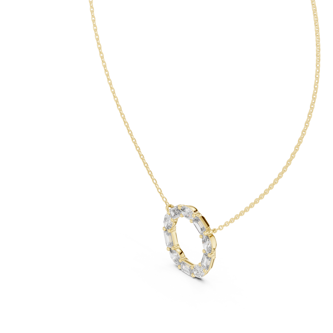 Wild Flower lab grown diamond pendant