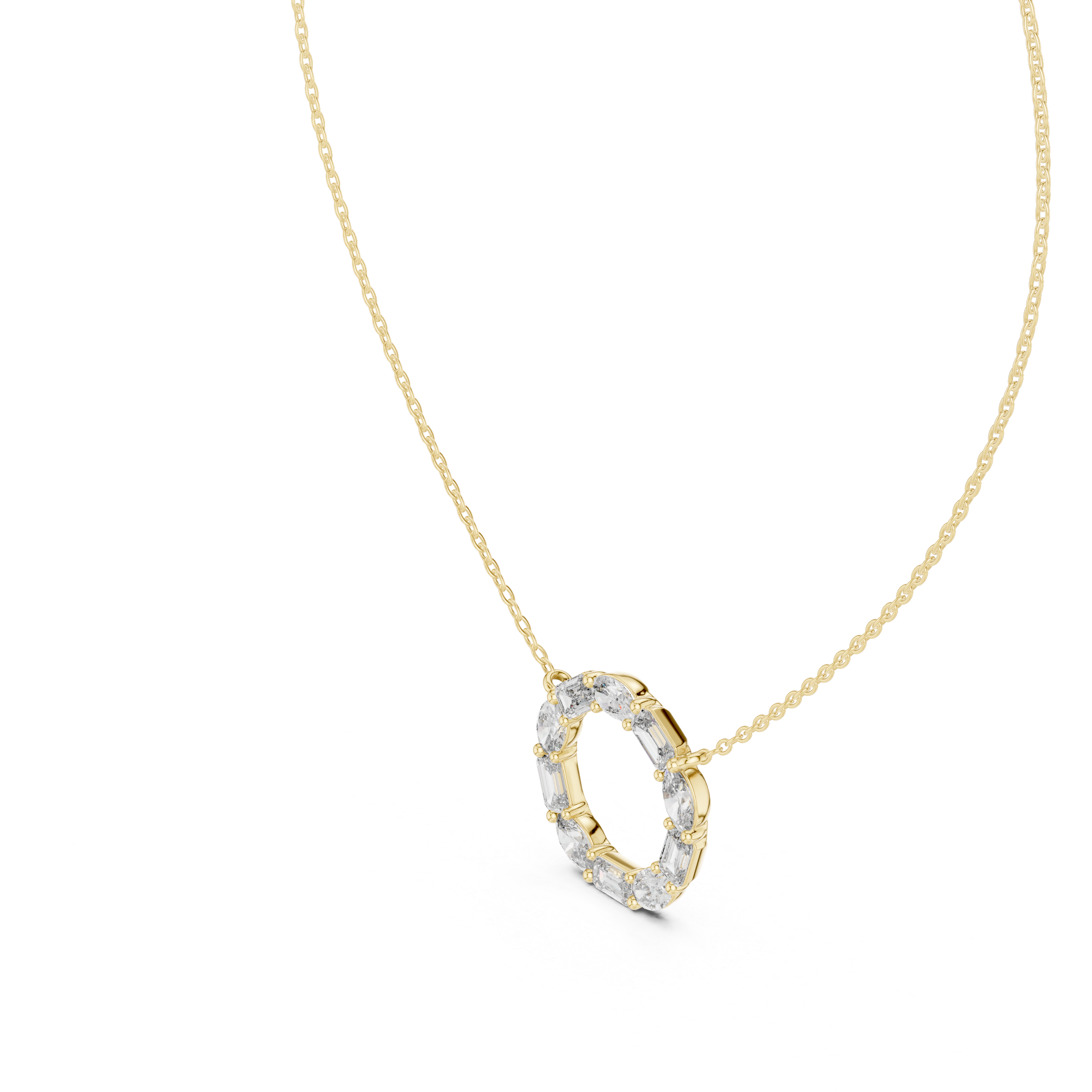 Wild Flower lab grown diamond pendant