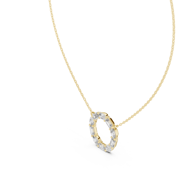 Wild Flower lab grown diamond pendant