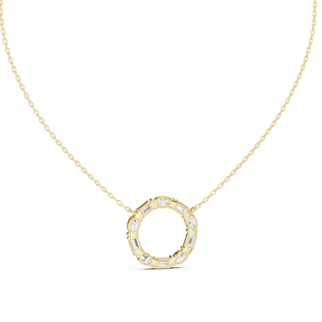 Wild Flower lab grown diamond pendant
