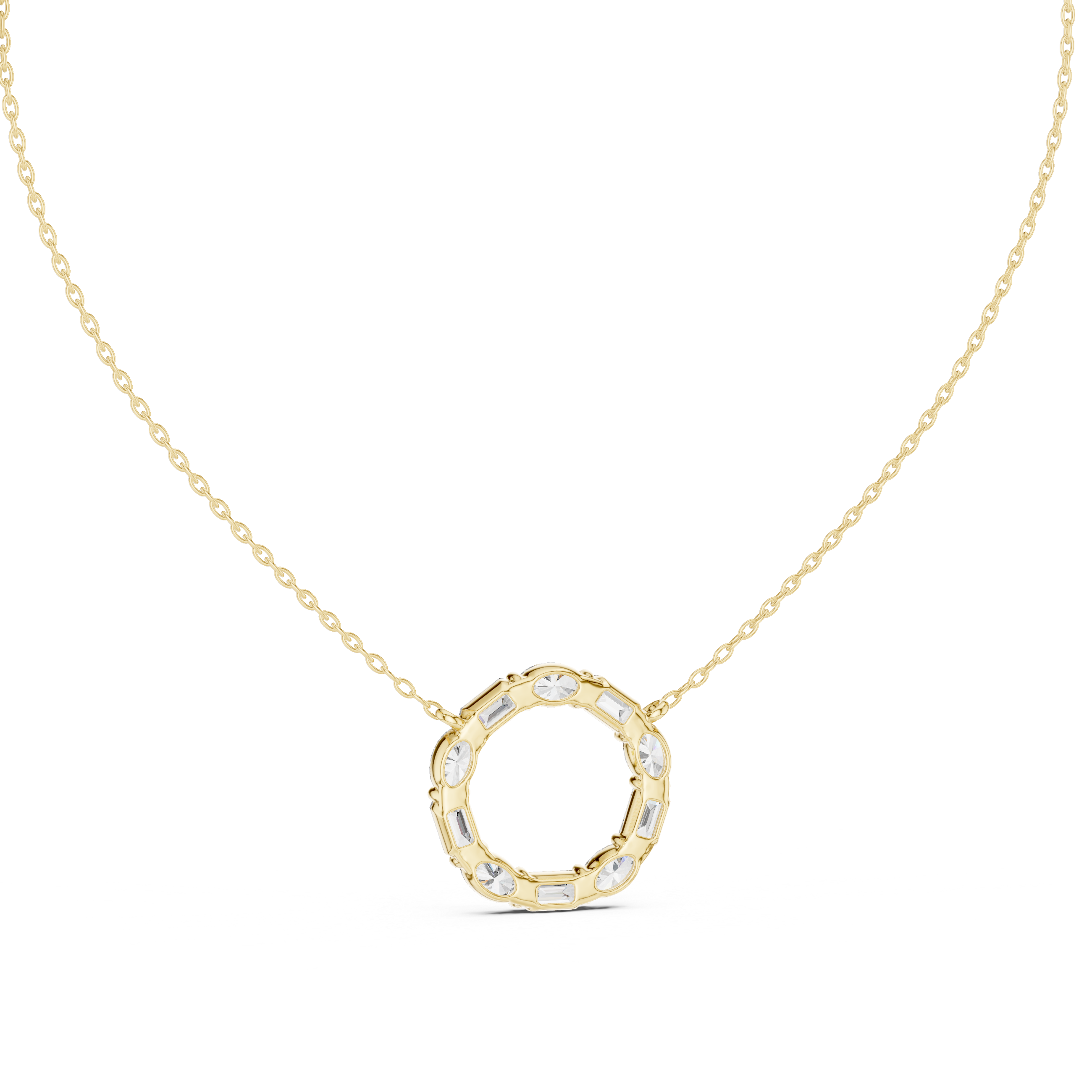 Wild Flower lab grown diamond pendant
