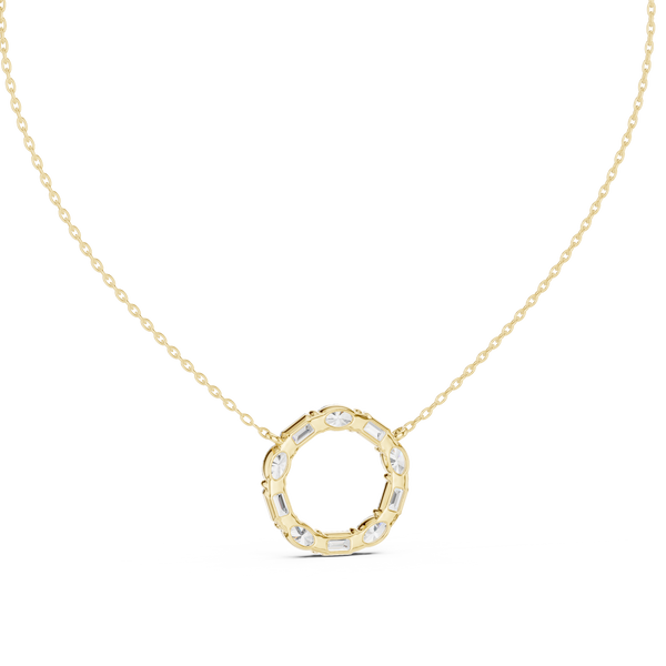 Wild Flower lab grown diamond pendant