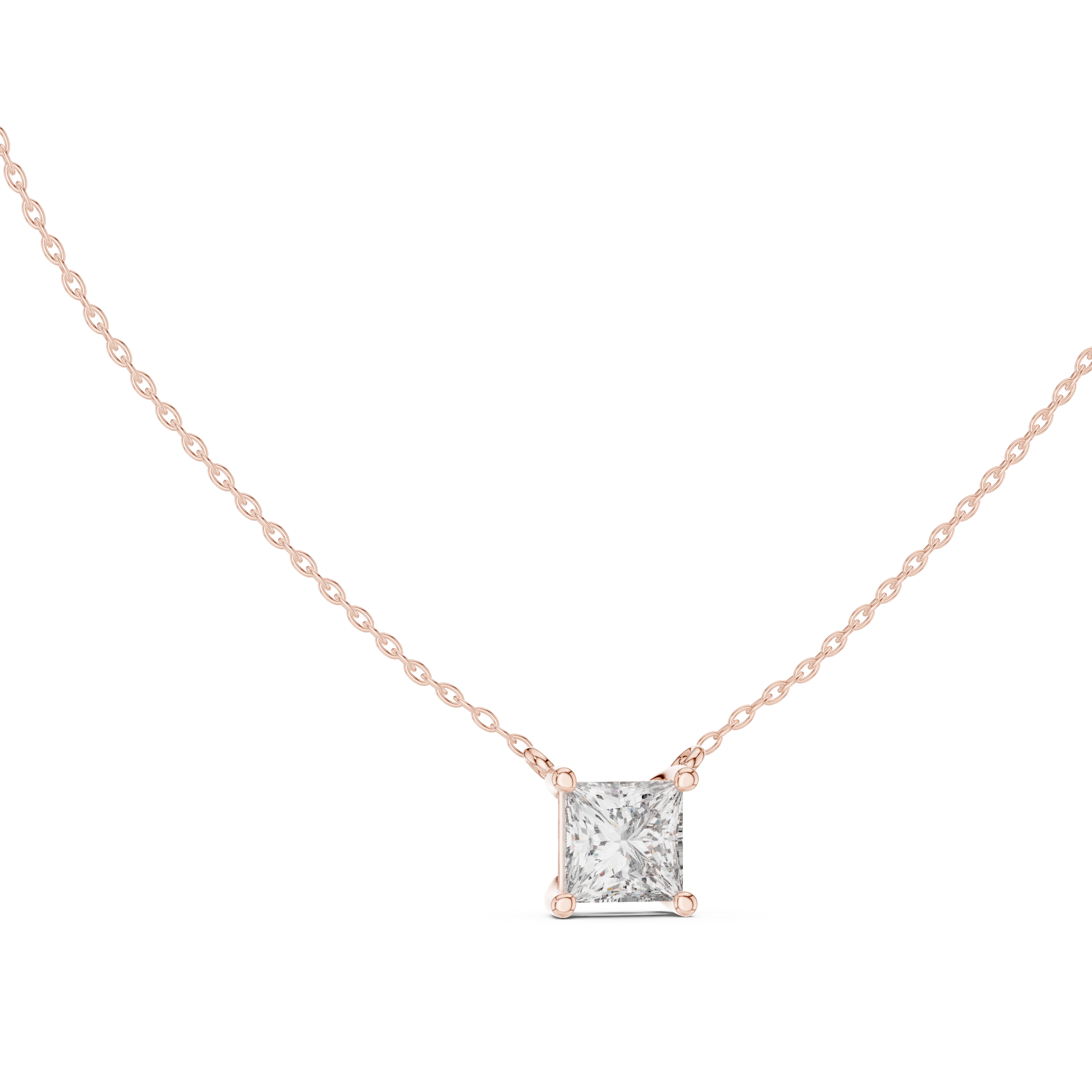 Moon Beam lab grown diamond pendant