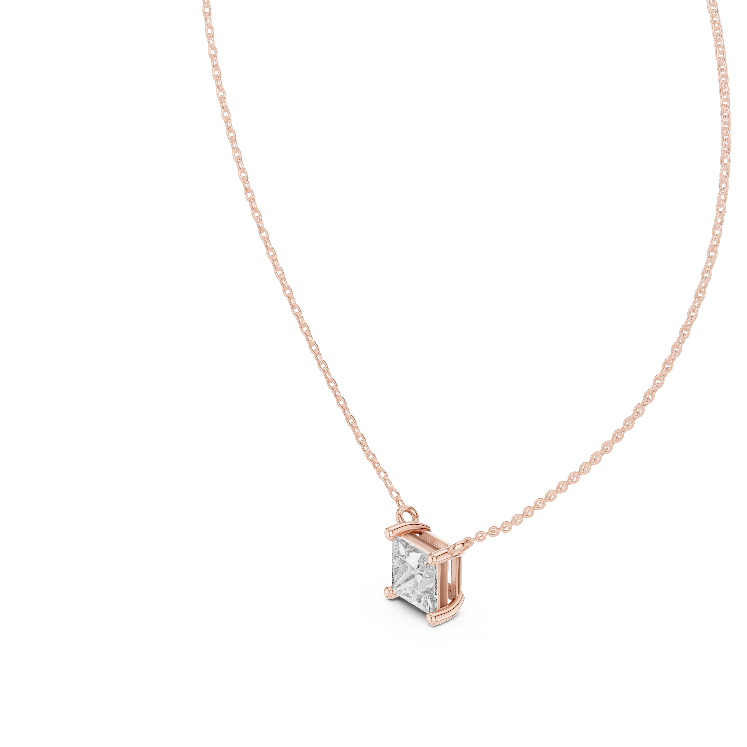 Moon Beam lab grown diamond pendant