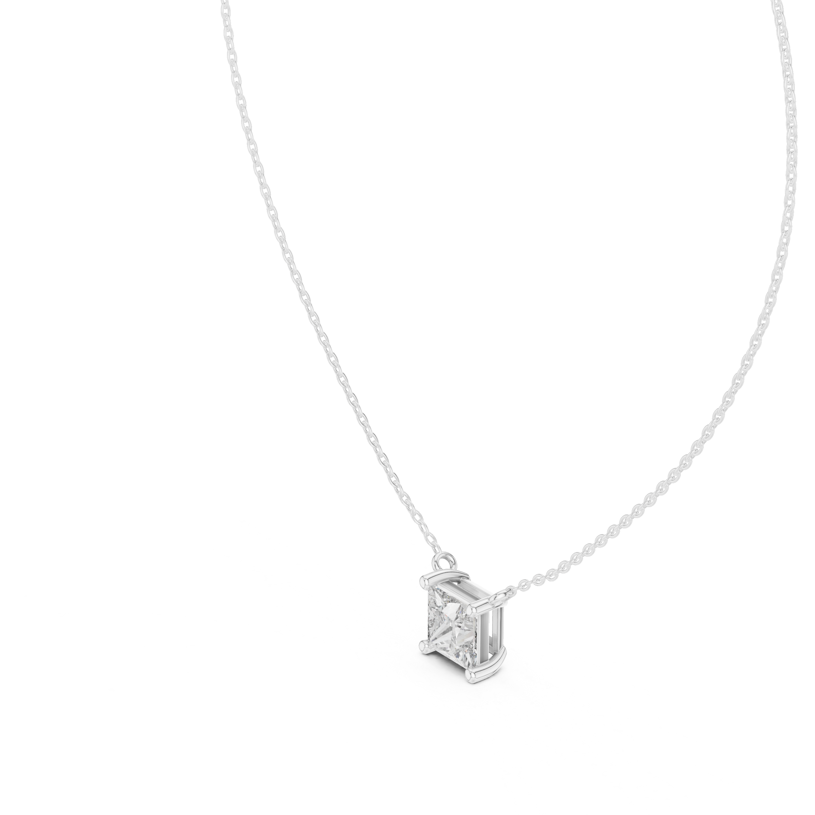 Moon Beam lab grown diamond pendant