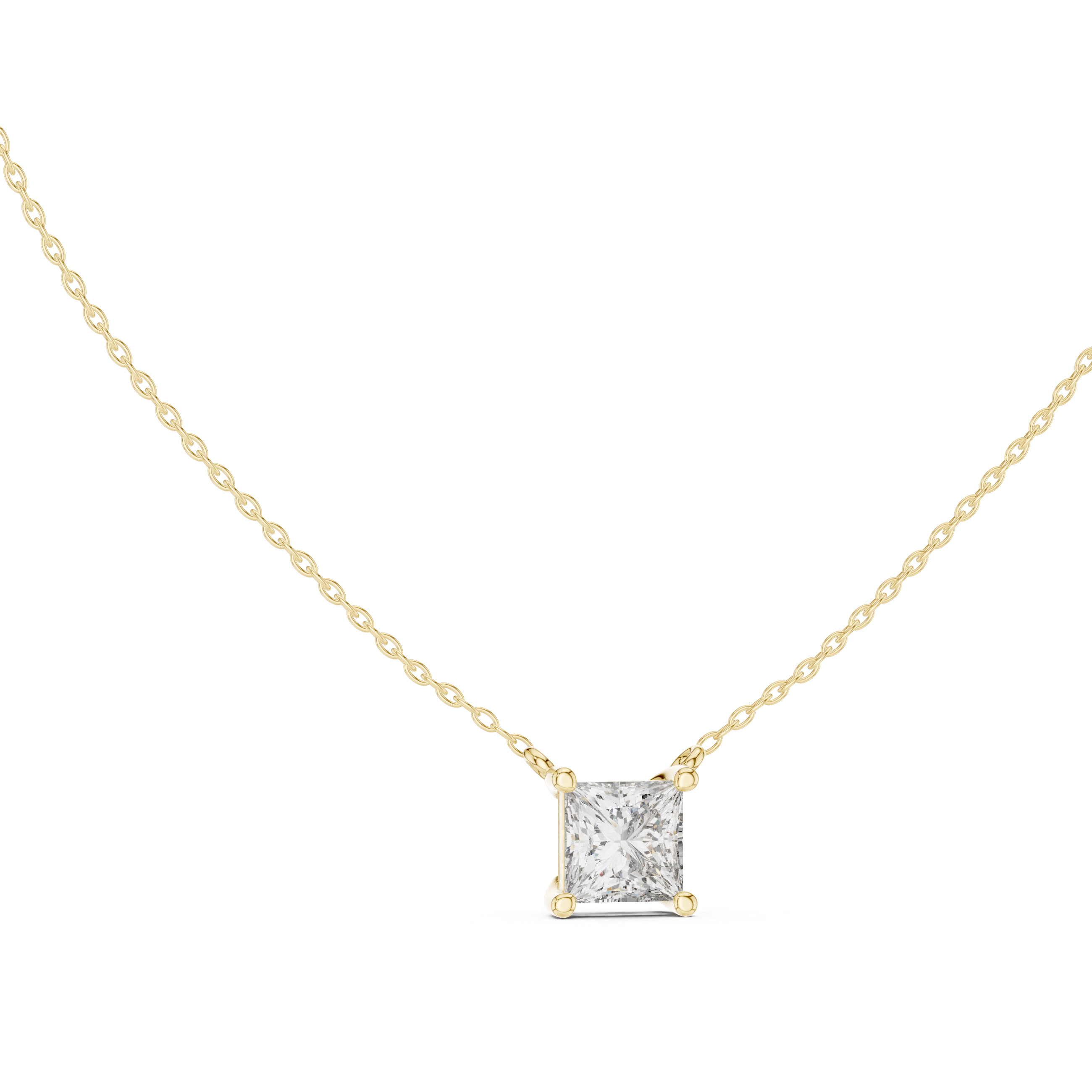 Moon Beam lab grown diamond pendant