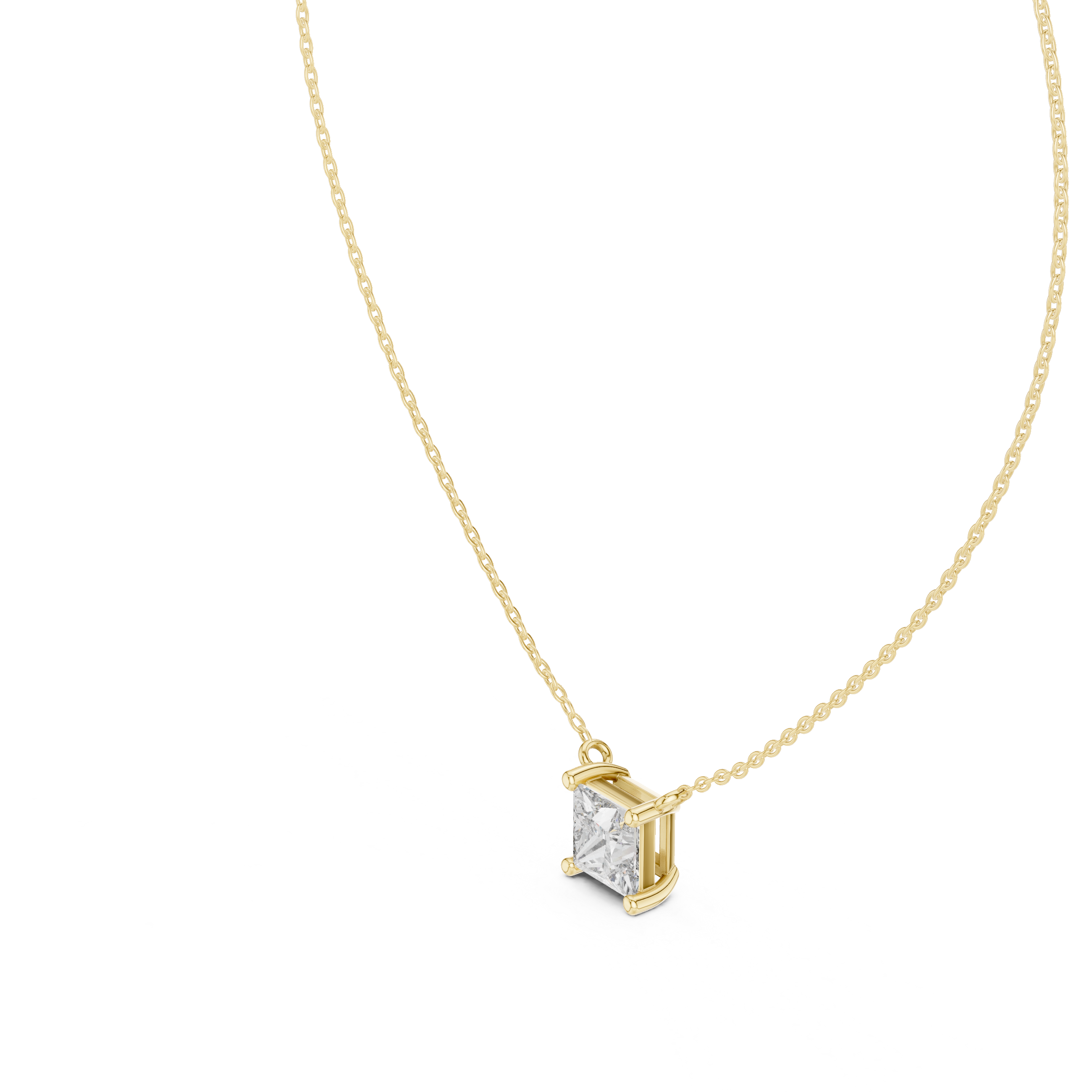 Moon Beam lab grown diamond pendant