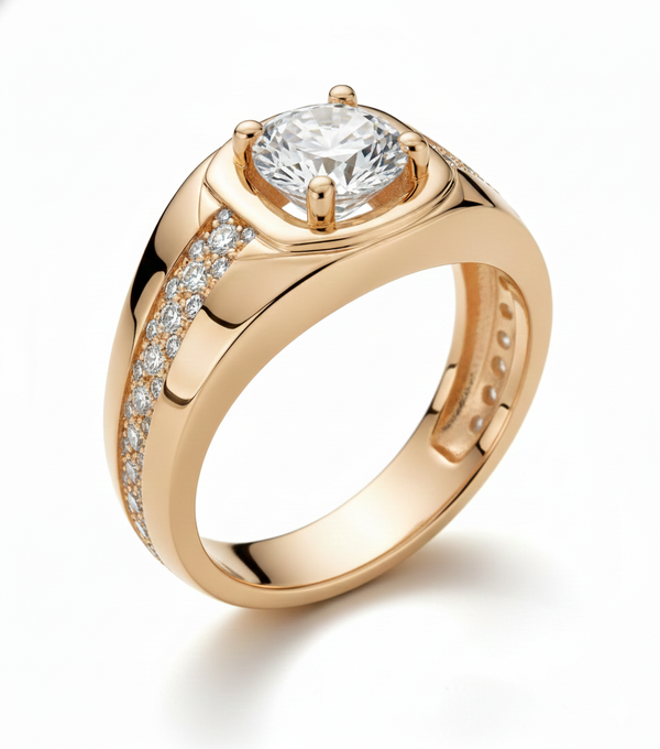 The Crown Rose Statement Ring