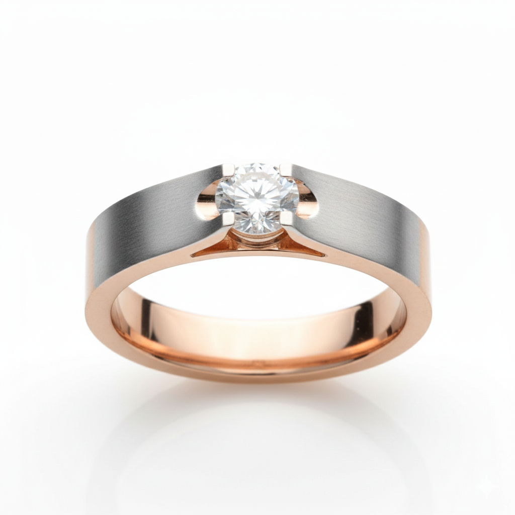 The Sentinel Bicolor Diamond Ring