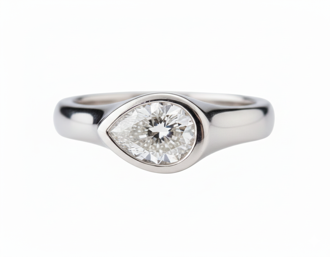 The Equinox Brushed Diamond Ring