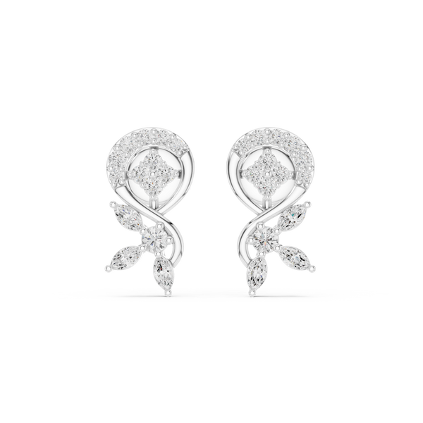Radiant Marquise 0.408ct Lab Grown Diamond Earring
