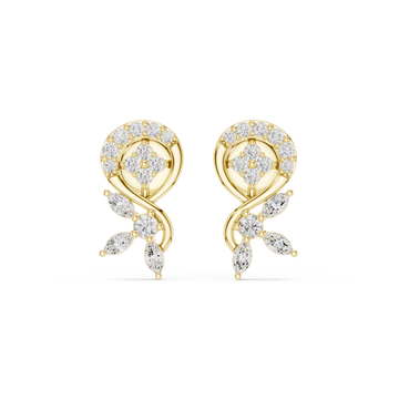 Radiant Marquise 0.408ct Lab Grown Diamond Earring