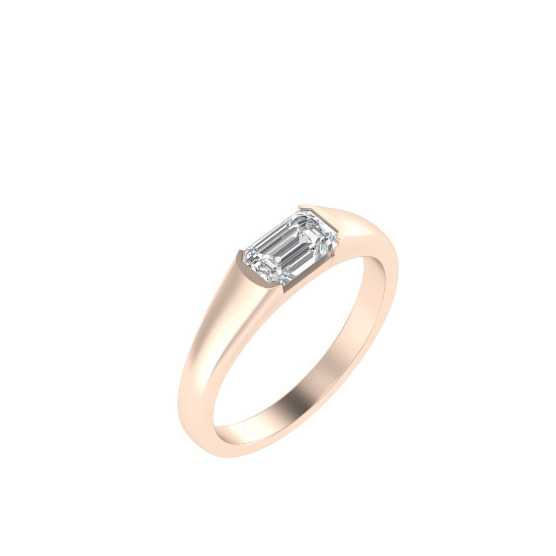 The Lab Grown Diamond Aurora Rosewood Flow Band
