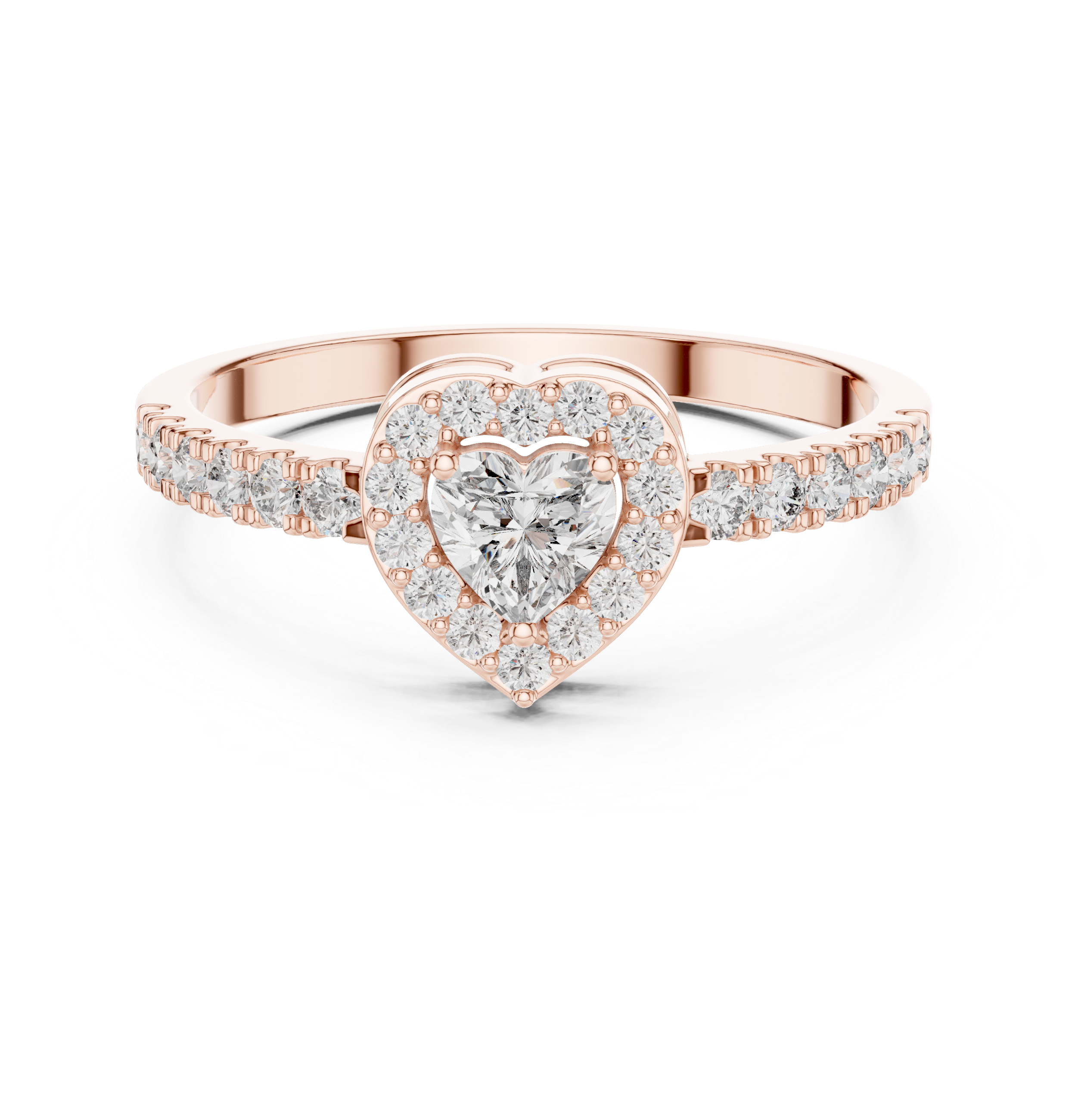 Eternal Sparkle Heart & Round Diamond Lab Grown Diamond Ring