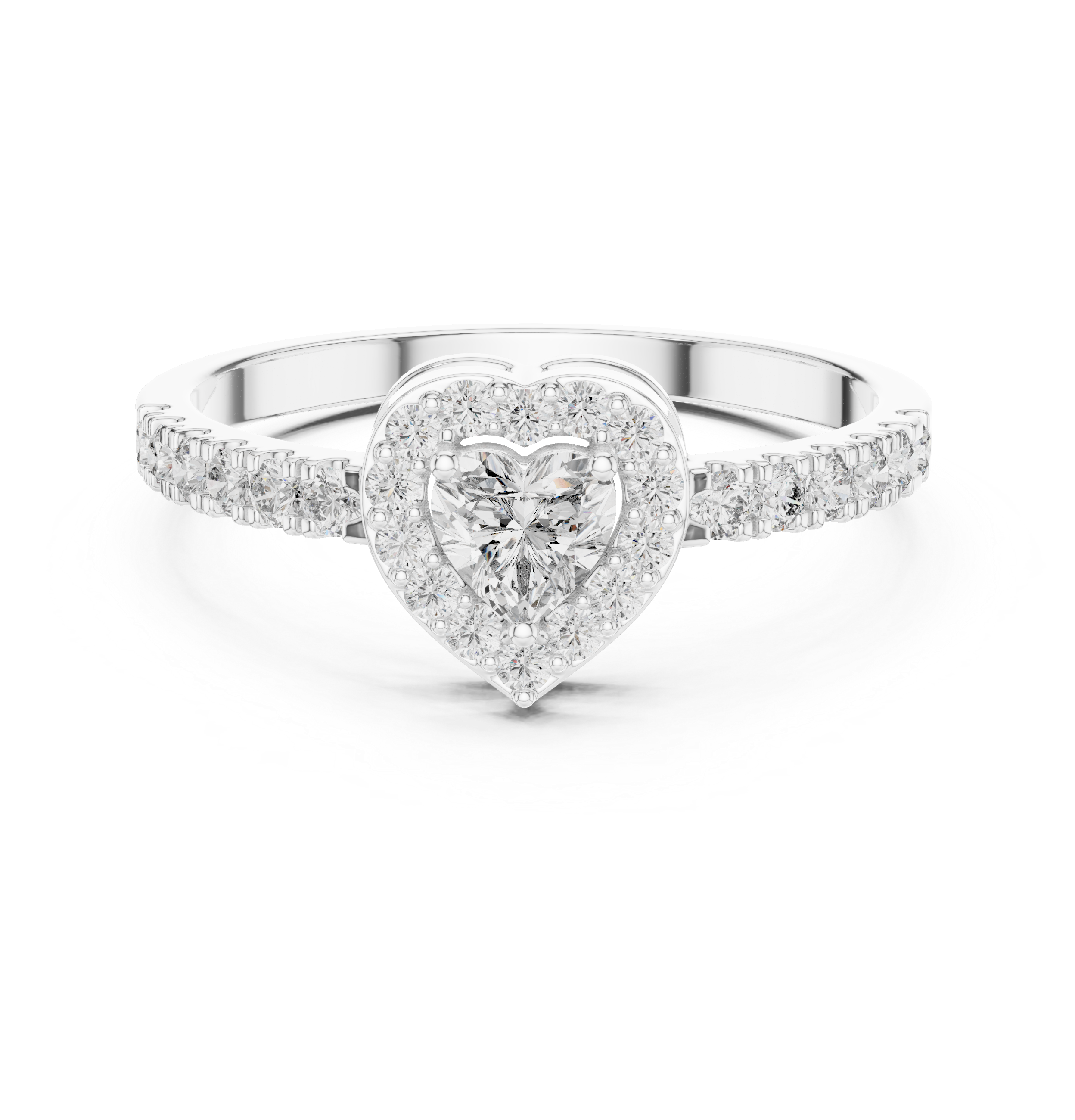 Eternal Sparkle Heart & Round Diamond Lab Grown Diamond Ring