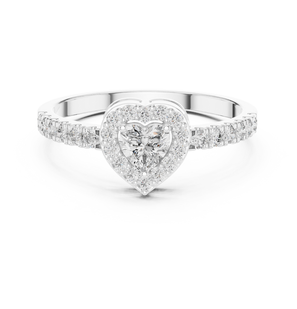 Eternal Sparkle Heart & Round Diamond Lab Grown Diamond Ring