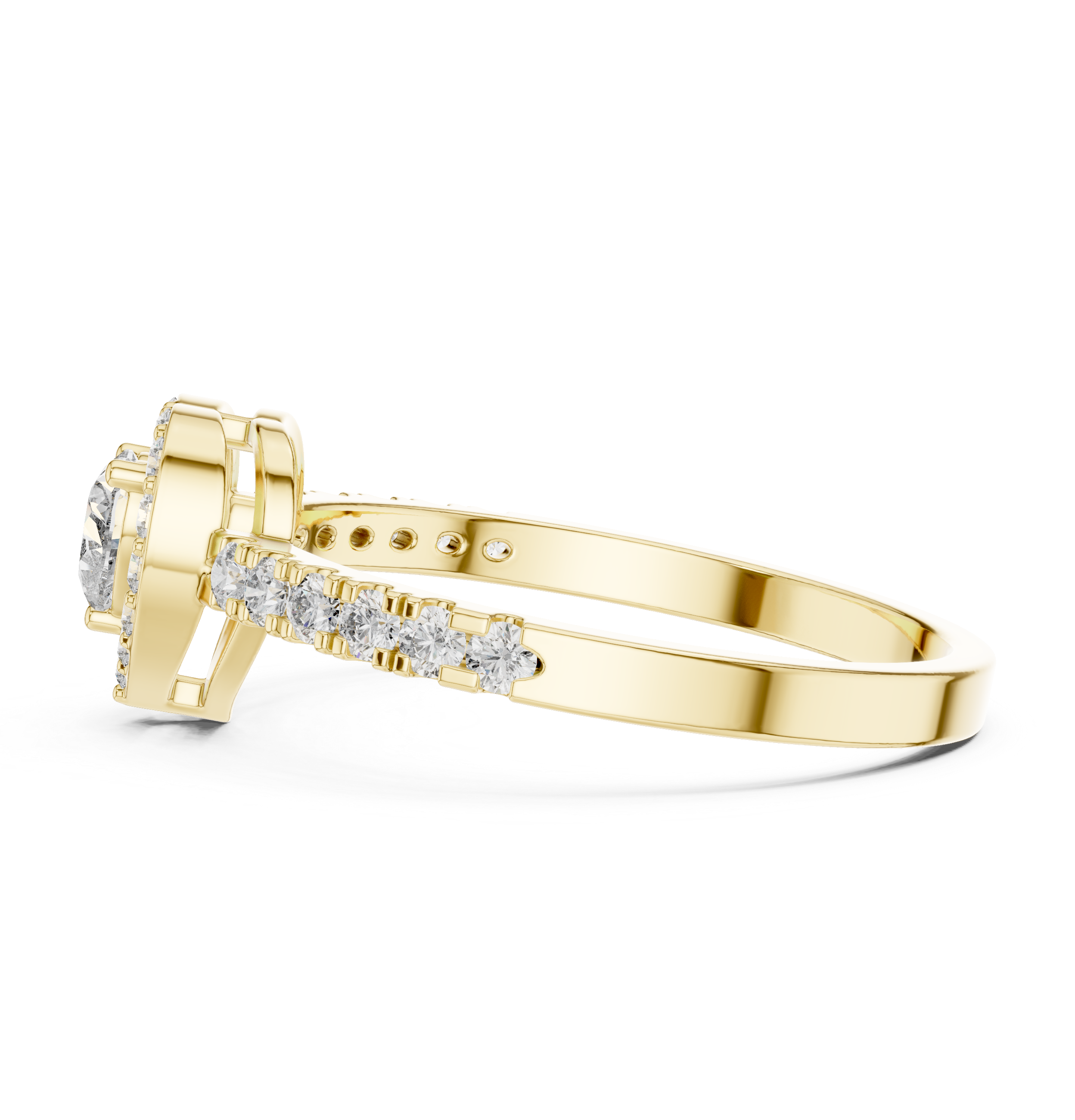 Eternal Sparkle Heart & Round Diamond Lab Grown Diamond Ring