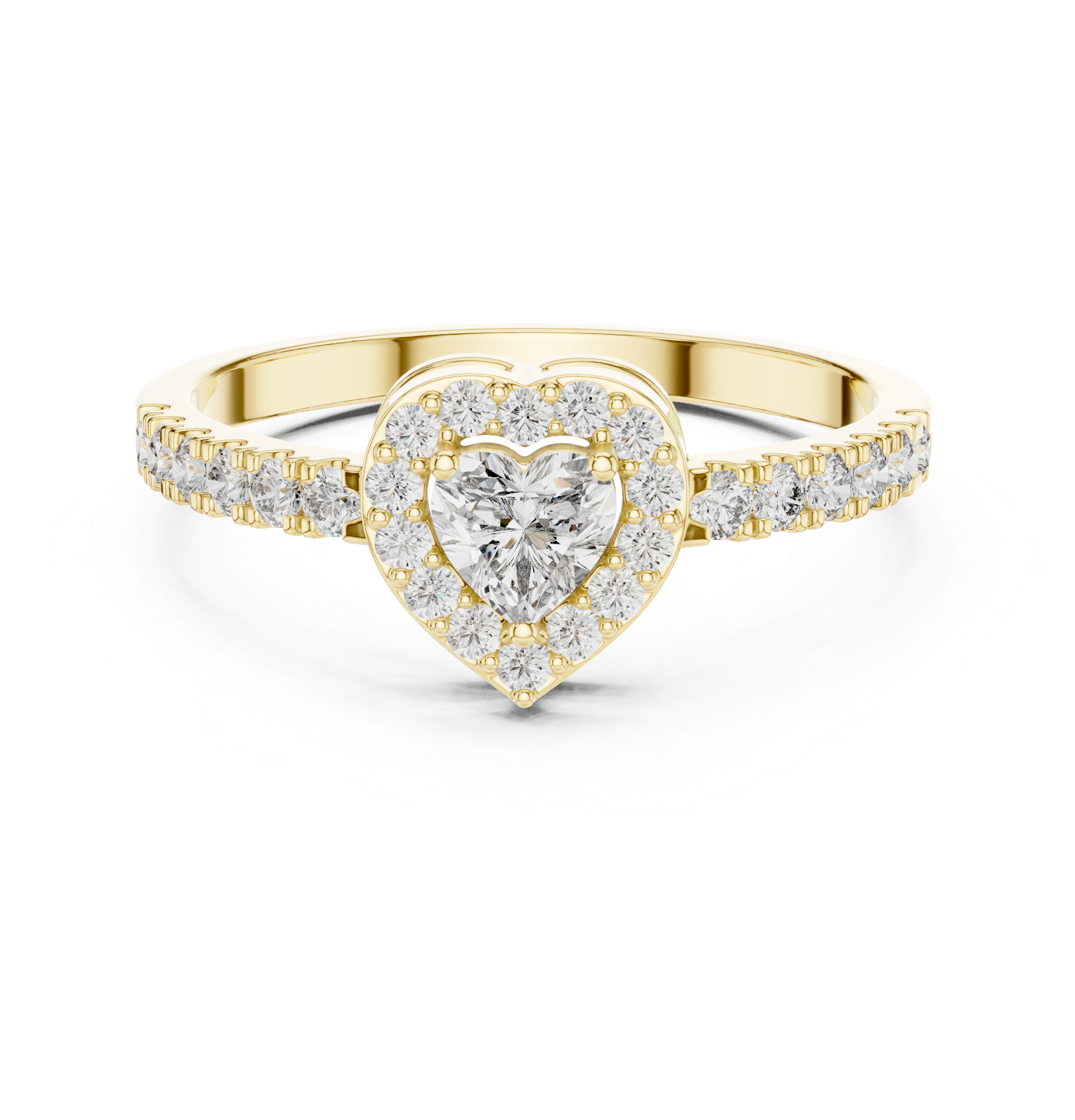Eternal Sparkle Heart & Round Diamond Lab Grown Diamond Ring