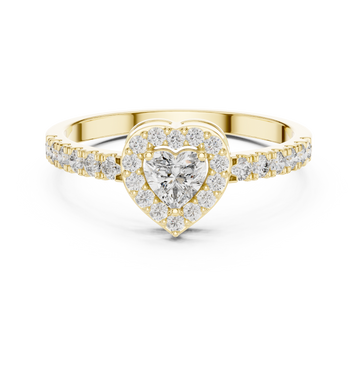 Eternal Sparkle Heart & Round Diamond Lab Grown Diamond Ring