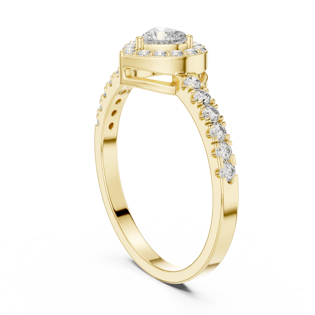 Eternal Sparkle Heart & Round Diamond Lab Grown Diamond Ring