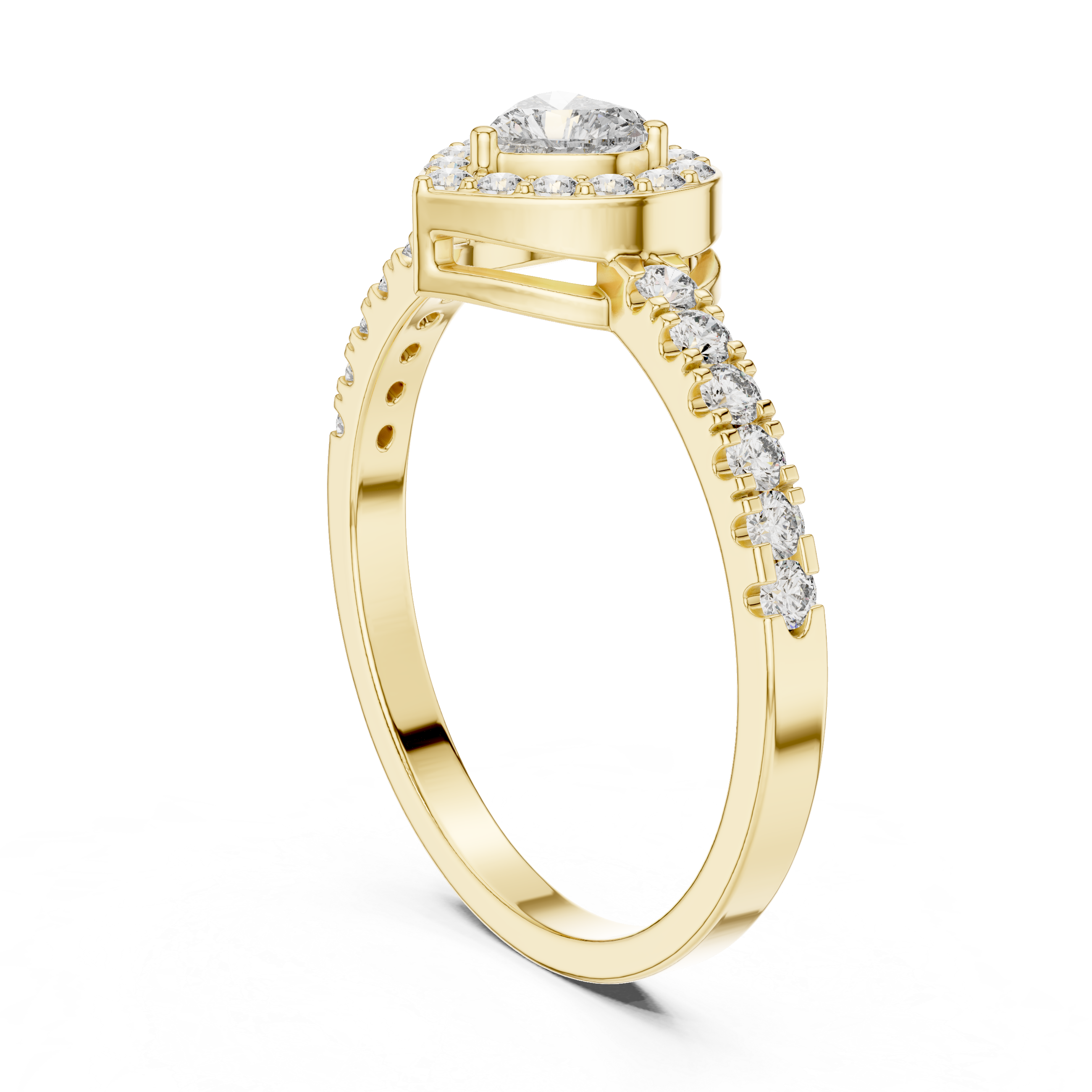 Eternal Sparkle Heart & Round Diamond Lab Grown Diamond Ring