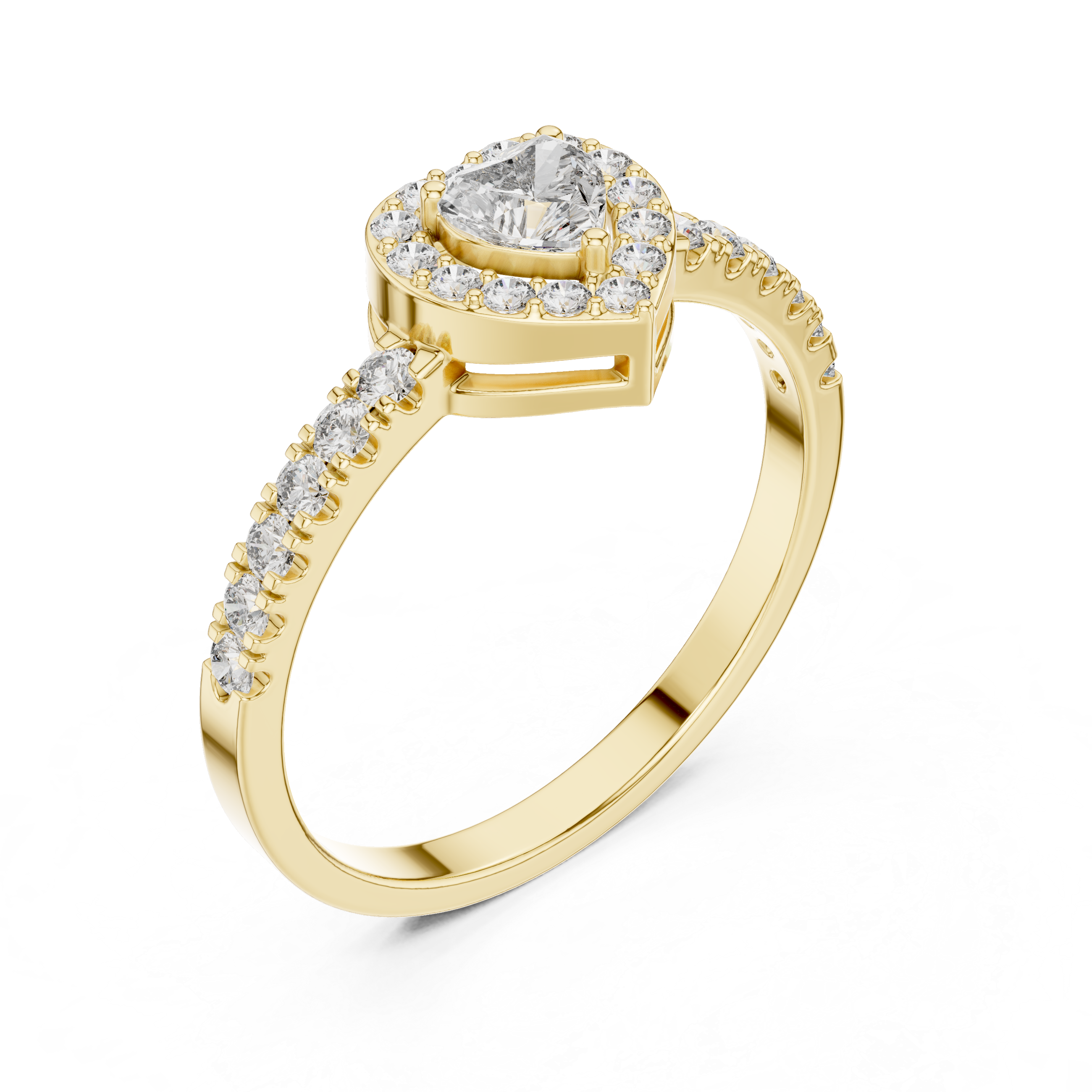 Eternal Sparkle Heart & Round Diamond Lab Grown Diamond Ring