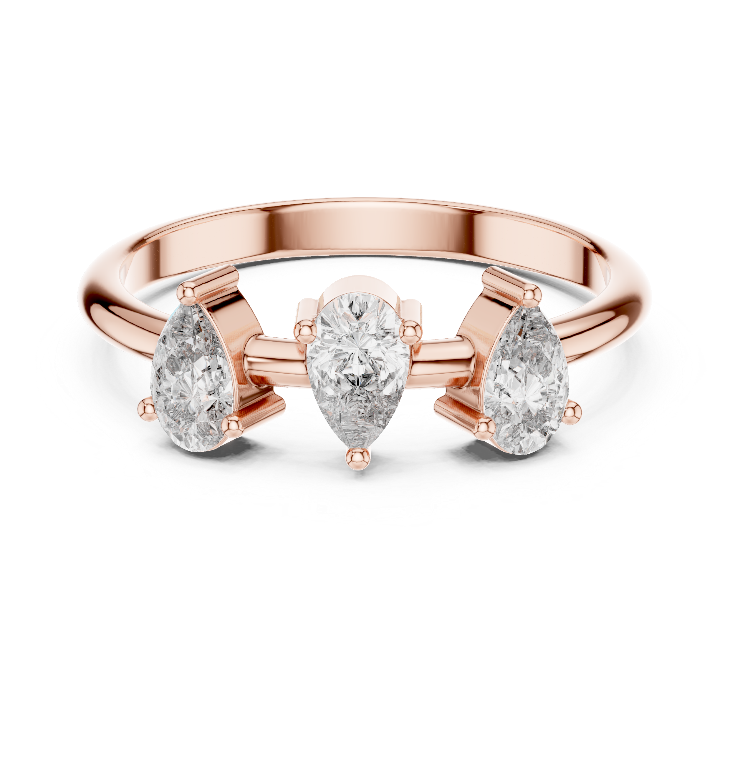Graceful Pear Diamond Lab Grown Diamond Ring