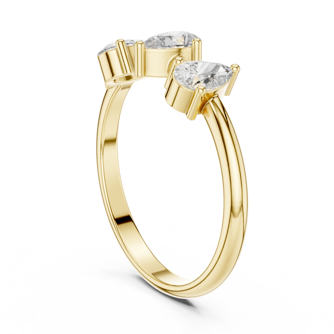 Graceful Pear Diamond Lab Grown Diamond Ring