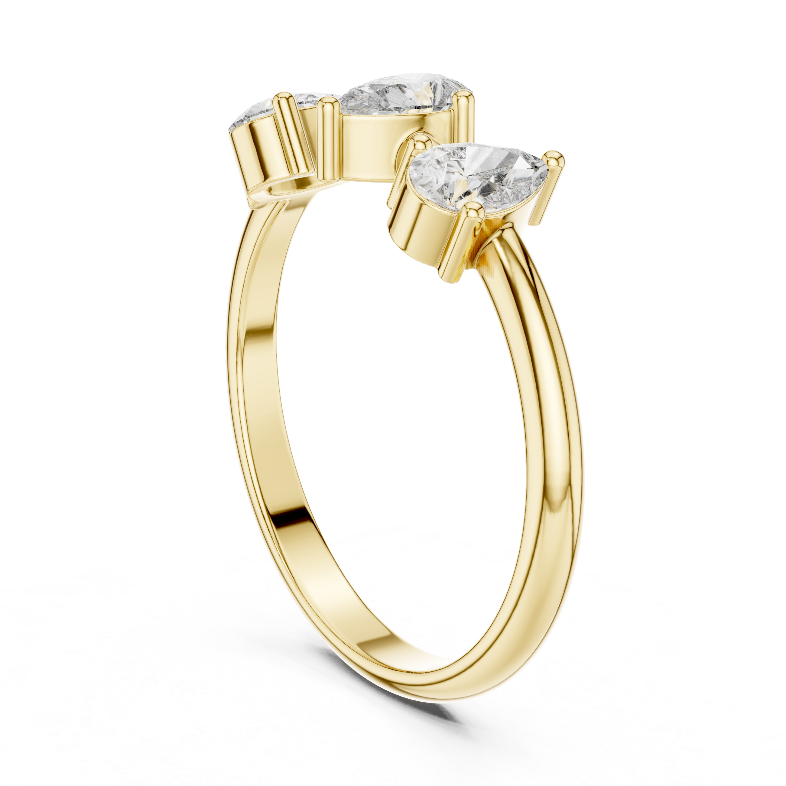 Graceful Pear Diamond Lab Grown Diamond Ring