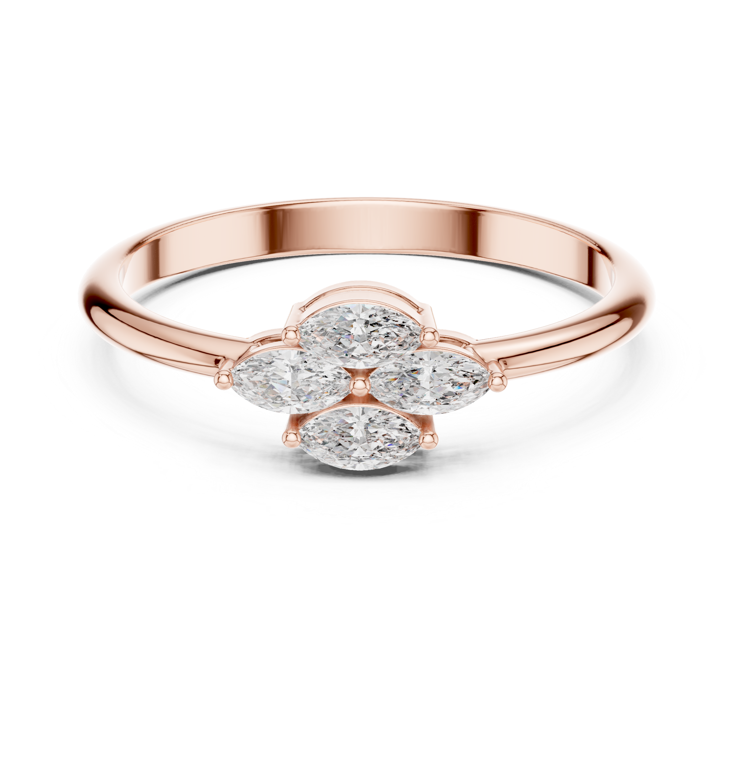 Enchanting Marquise Diamond Lab Grown Diamond Ring
