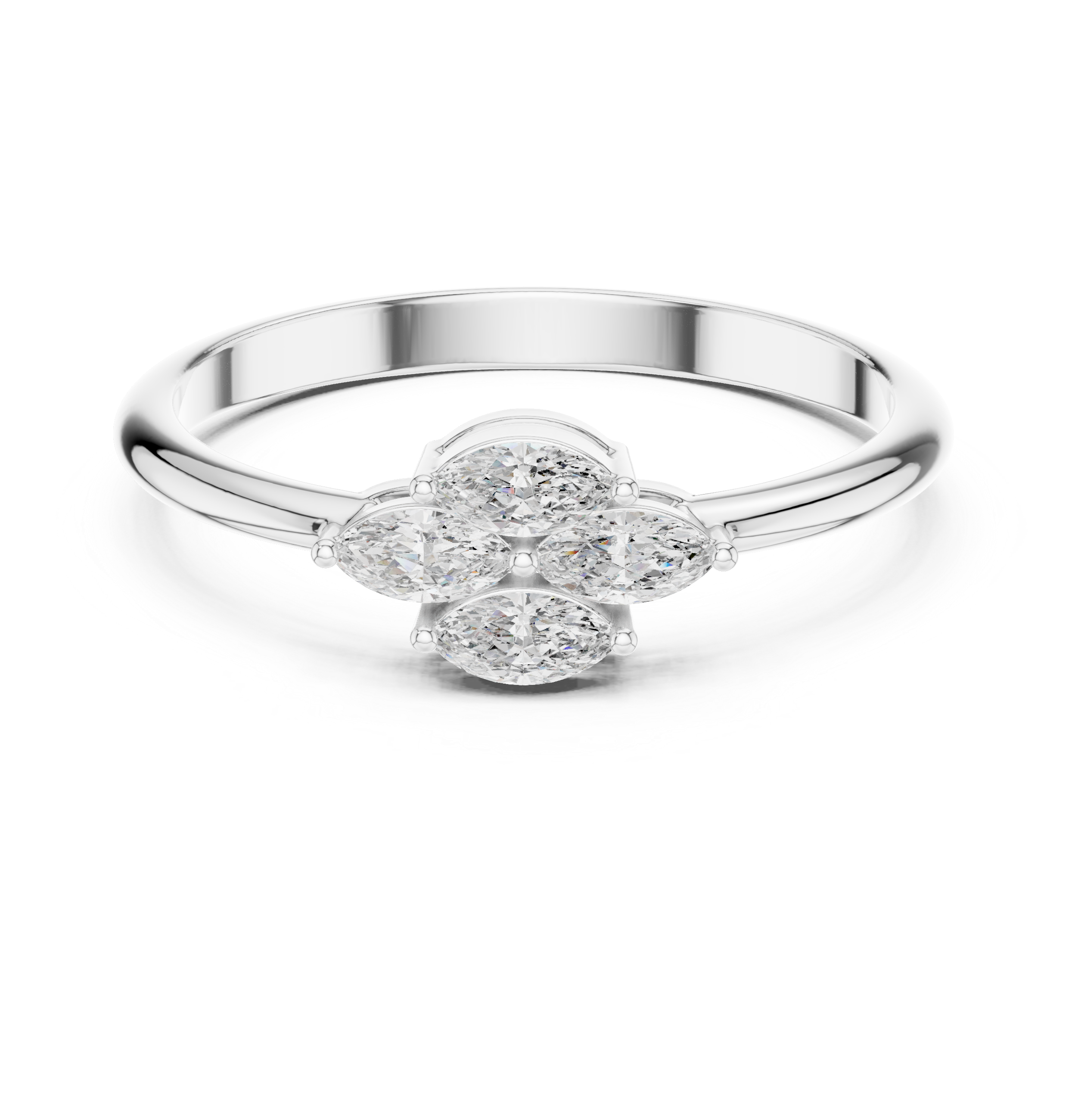 Enchanting Marquise Diamond Lab Grown Diamond Ring