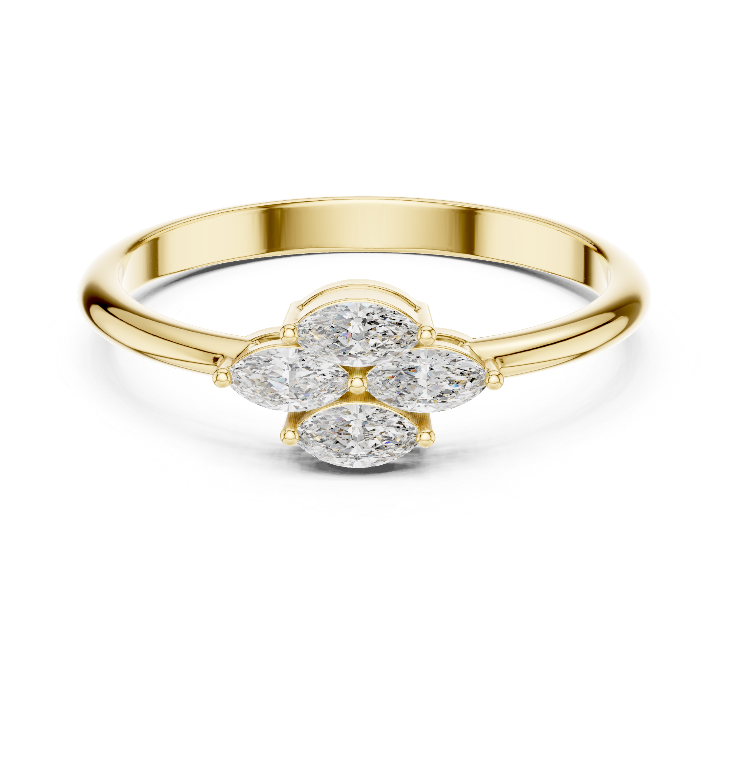 Enchanting Marquise Diamond Lab Grown Diamond Ring